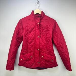 Vintage Barbour Cavalry Polarquilt Quilted Jacket Womens 8